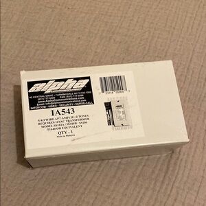 ALPHA COMMUNICATIONS IA543 INTERCOM AMPLIFIER . New